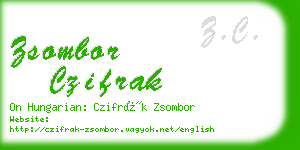 zsombor czifrak business card